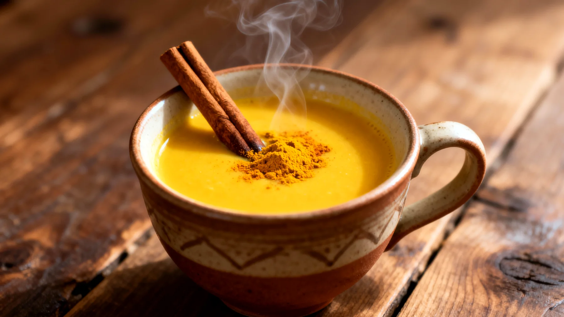 Altın Süt (Golden Milk / Haldi Doodh) - Zerdeçal, Tarçın ve Badem Sütü ile"