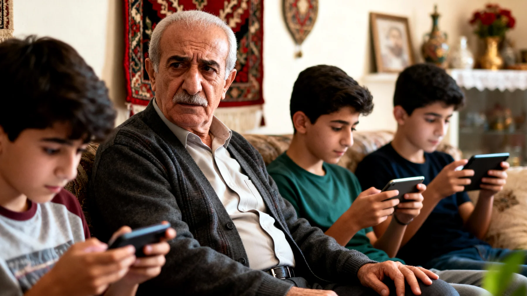 Büyükbaba, torunlarının sosyal medyayı güvenli olmayan şekillerde kullandığını fark ediyor: yabancılarla konuşma, kişisel bilgileri paylaşma veya uygunsuz içeriklere maruz kalma. Nasıl müdahale edeceğini ve onları tehlikeler konusunda bilinçlendirmeyi bilmiyor."