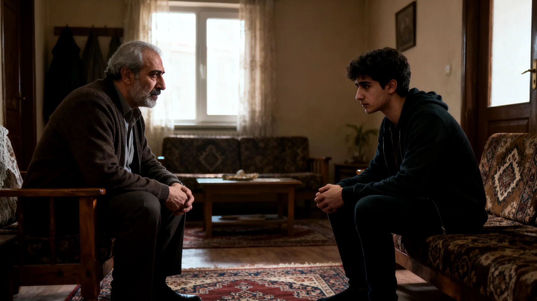 Baba, genç yetişkin oğlunun dürtüsel kararları, ani öfke patlamaları ve otoriteye karşı sürekli isyankar tutumu karşısında nasıl davranacağını bilemiyor ve ilişki giderek daha gergin hale geliyor."