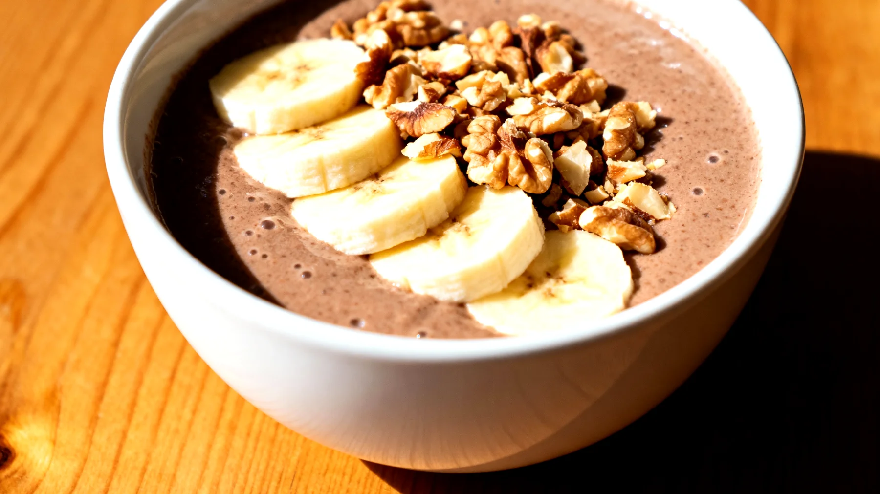 Kefirli Muz ve Ceviz Smoothie Bowl"